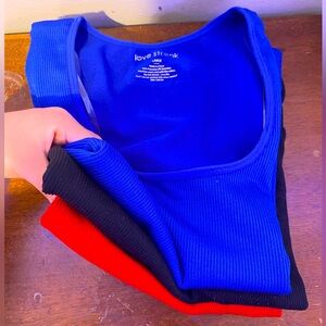 Three short sleeve tees